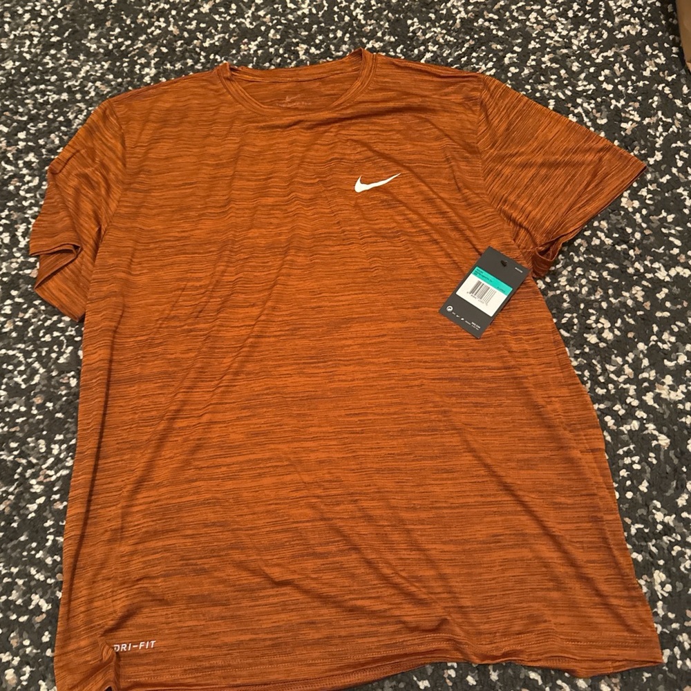 Nike Men's Burnt Orange Dri-FIT Tee